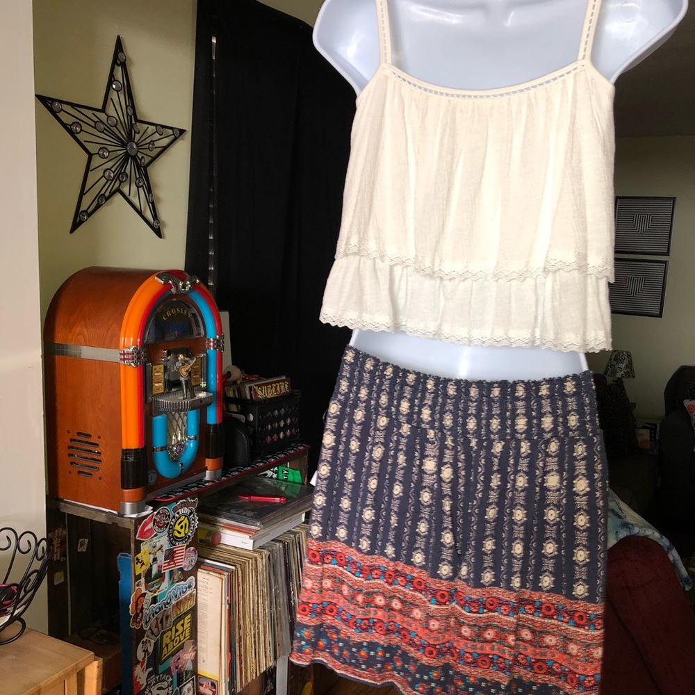 PacSun bohemian mid drift ruffle tank by LA Hearts - Picture 8 of 8